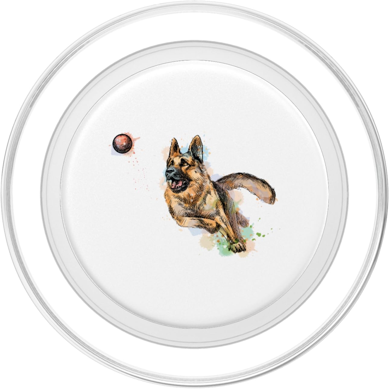 Watercolor | German Shepherd for Alsatian Dog Owners PopSockets MagSafe PopGrip for iPhone