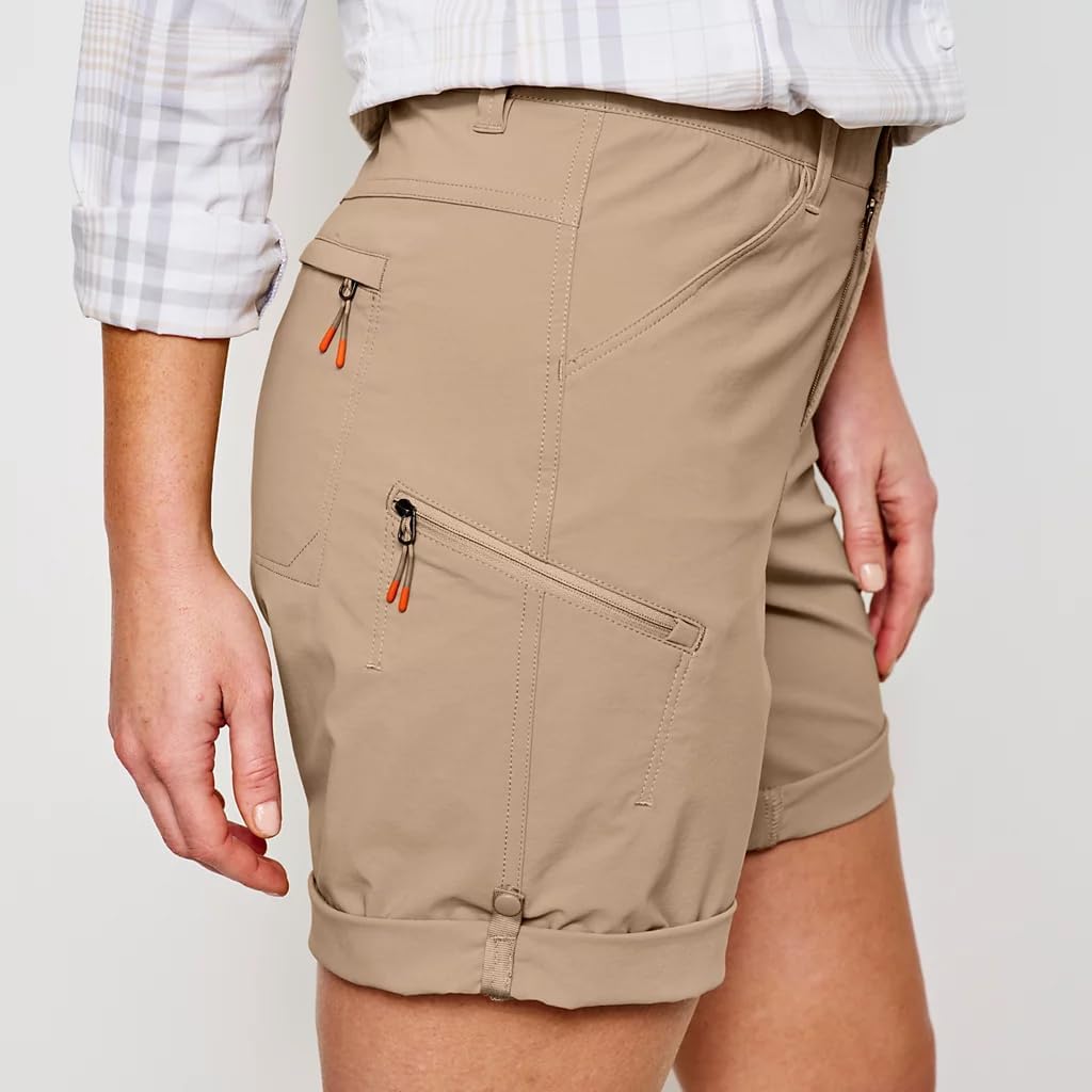 Orvis Women's Jackson Quick-Dry Convertible 8" Athletic-Shorts, 9" Mid Rise, UPF 50+, Lightweight, Breathable, 4-Way Stretch