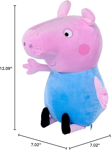 Miniatura 6 de Simba 109261003 Peppa Pig Peluche Schorsch, 12.2 in, en traje estándar, figura de felpa, juguete de peluche, desde los primeros meses de vida