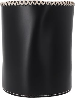 WIIYENA Funda de piel para cilindro de gas de camping, protección con un toque de estilo (L negro)