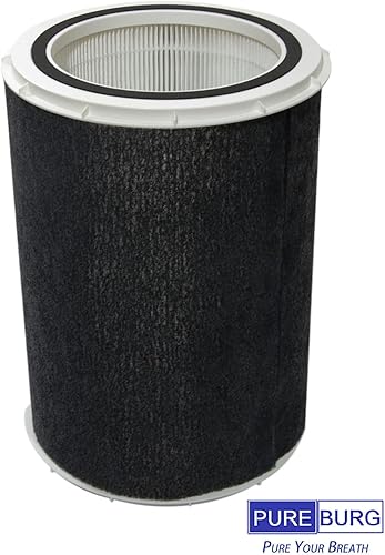 Miniatura 3 de PUREBURG FLT5800 Kit de filtro de repuesto compatible con purificador de aire 3 en 1 GermGuardian AP5800 AP5800W, filtro P y FLT58CB4, prefiltros de