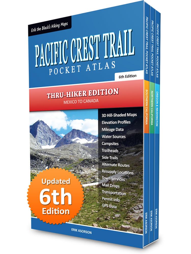 Pacific Crest Trail Pocket Atlas: Complete 3-Book Set      Paperback – January 1, 2026