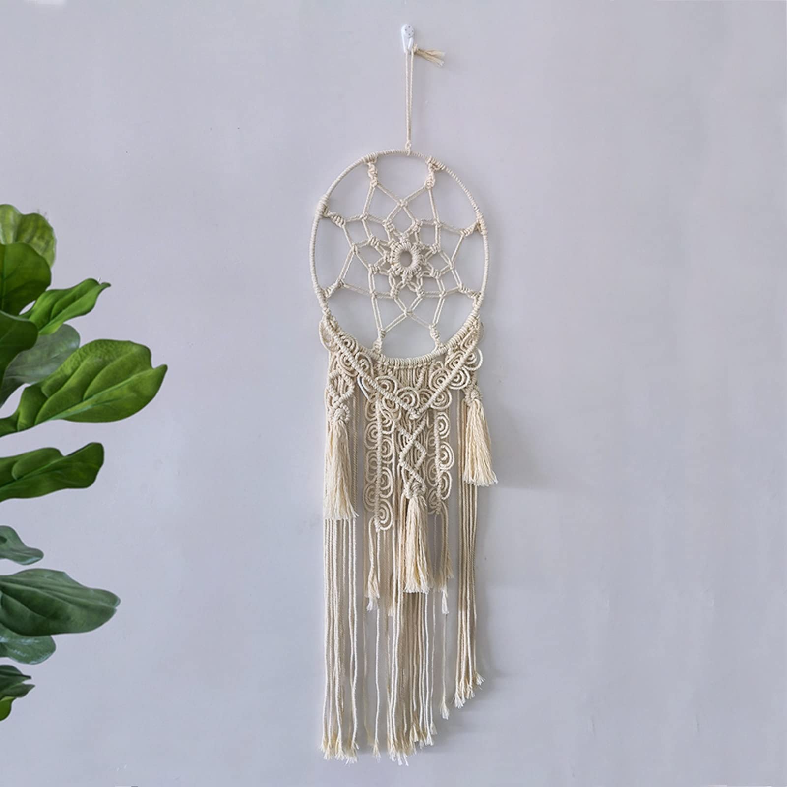 Macrame Wall Wiszące Gobelin Małe Woven Tapestry Boho Wystrój Domu Wystrój ścienny do salonu Sypialnia Wnętrz Dekoracje Perfect Handmade Gift Ideas 41.3 "X11.8" Salon Wall Art