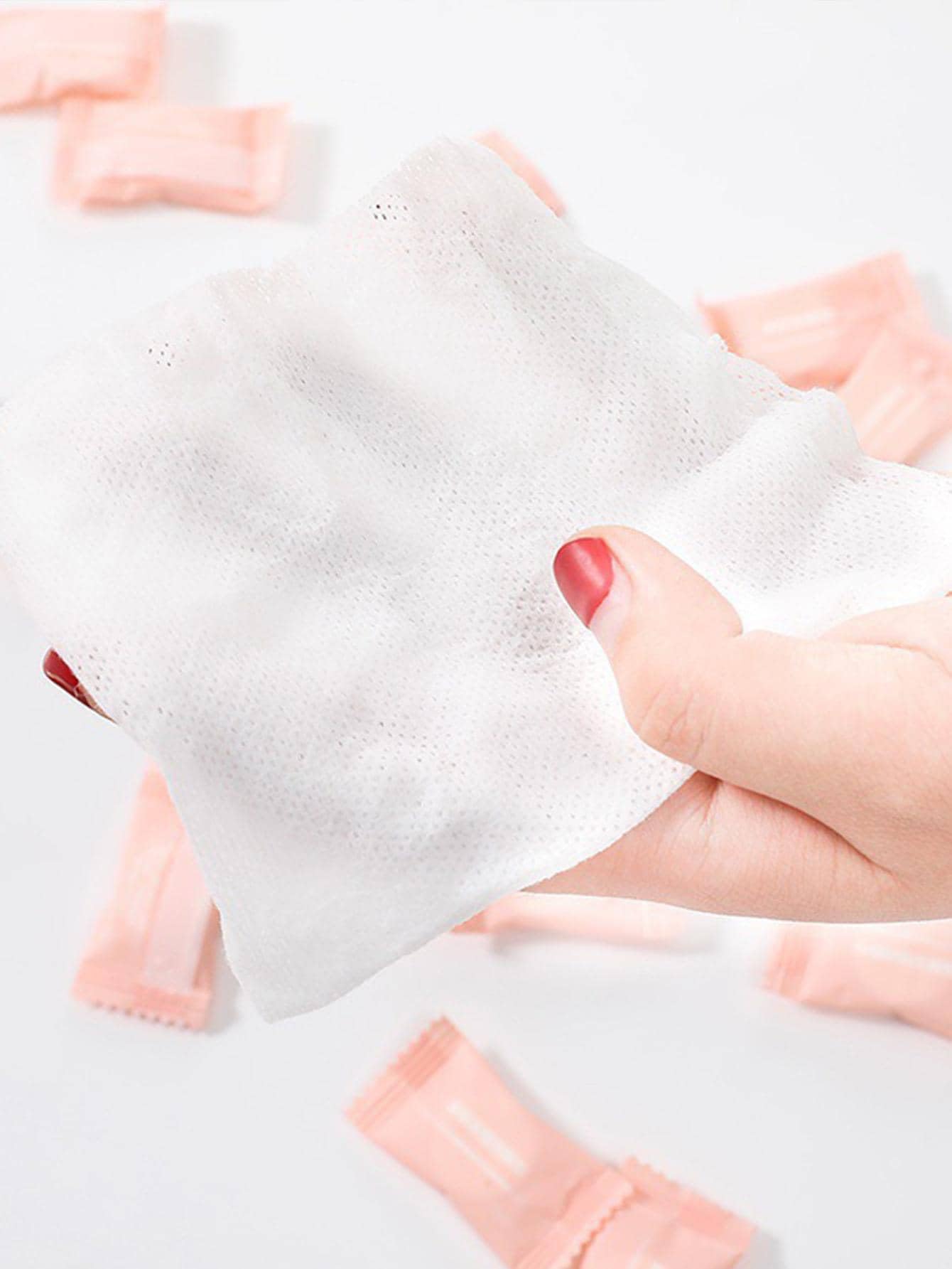 London Express Compressed Towels Tablets Disposable Cotton Towel Napkin Mini Face Hands Wipes Portable Compact Tissue for Travelling Gym Camping Hiking Outdoor Sports Salon (50 Pcs (Pack of 1)) - Image 4
