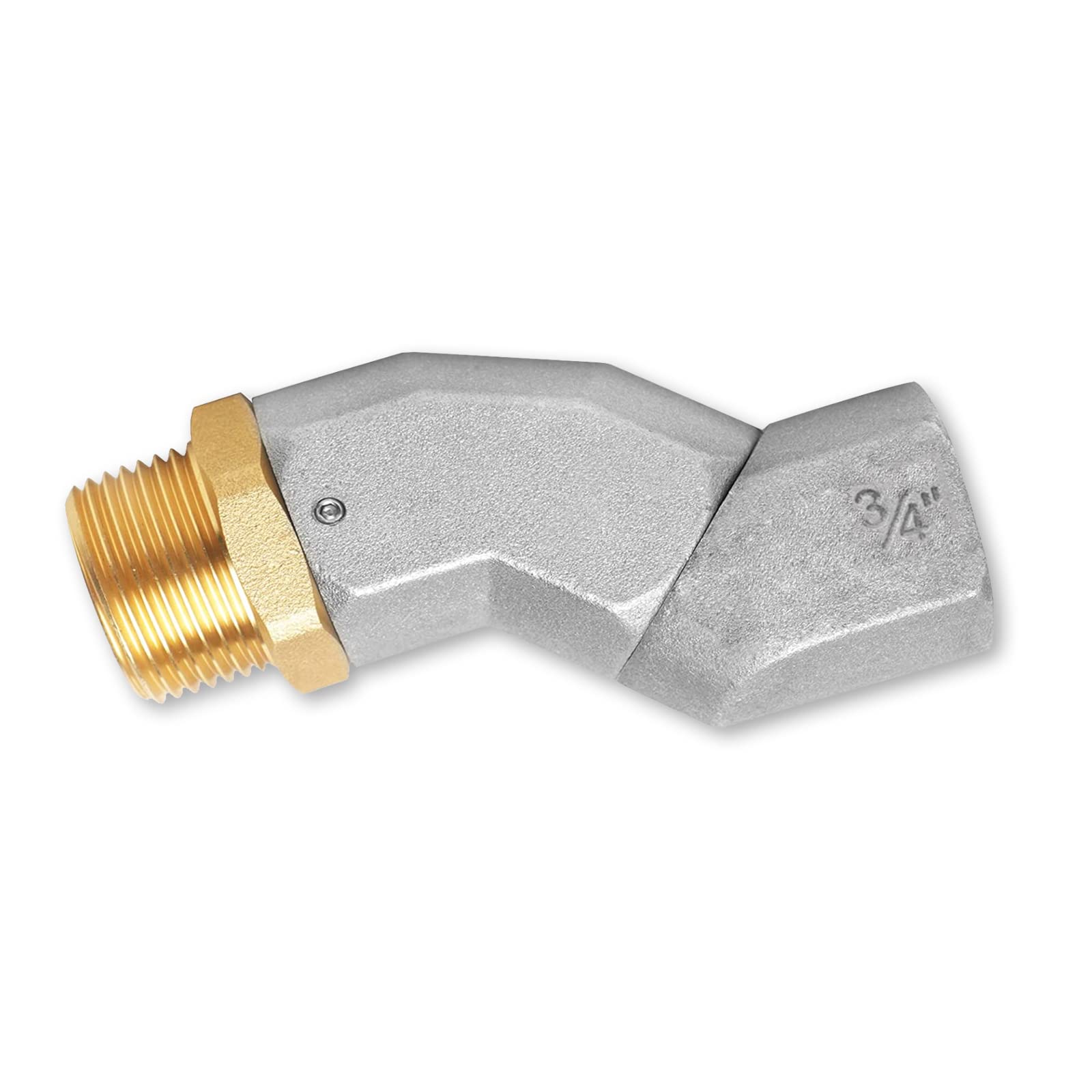- 3/4 Inch NPT Fuel Hose Swivel 360 Rotating Connector for Fuel Nozzle Multi Plane Fuel Plane Swivel
