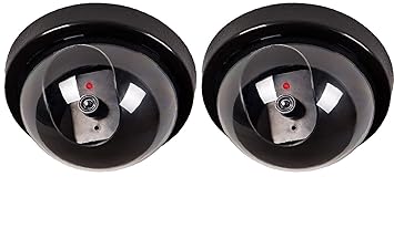 CHEM-AB ENTEREPIRSE Wireless Camera Dammy for Home with Motion Sensor (Pack of 2, Black)