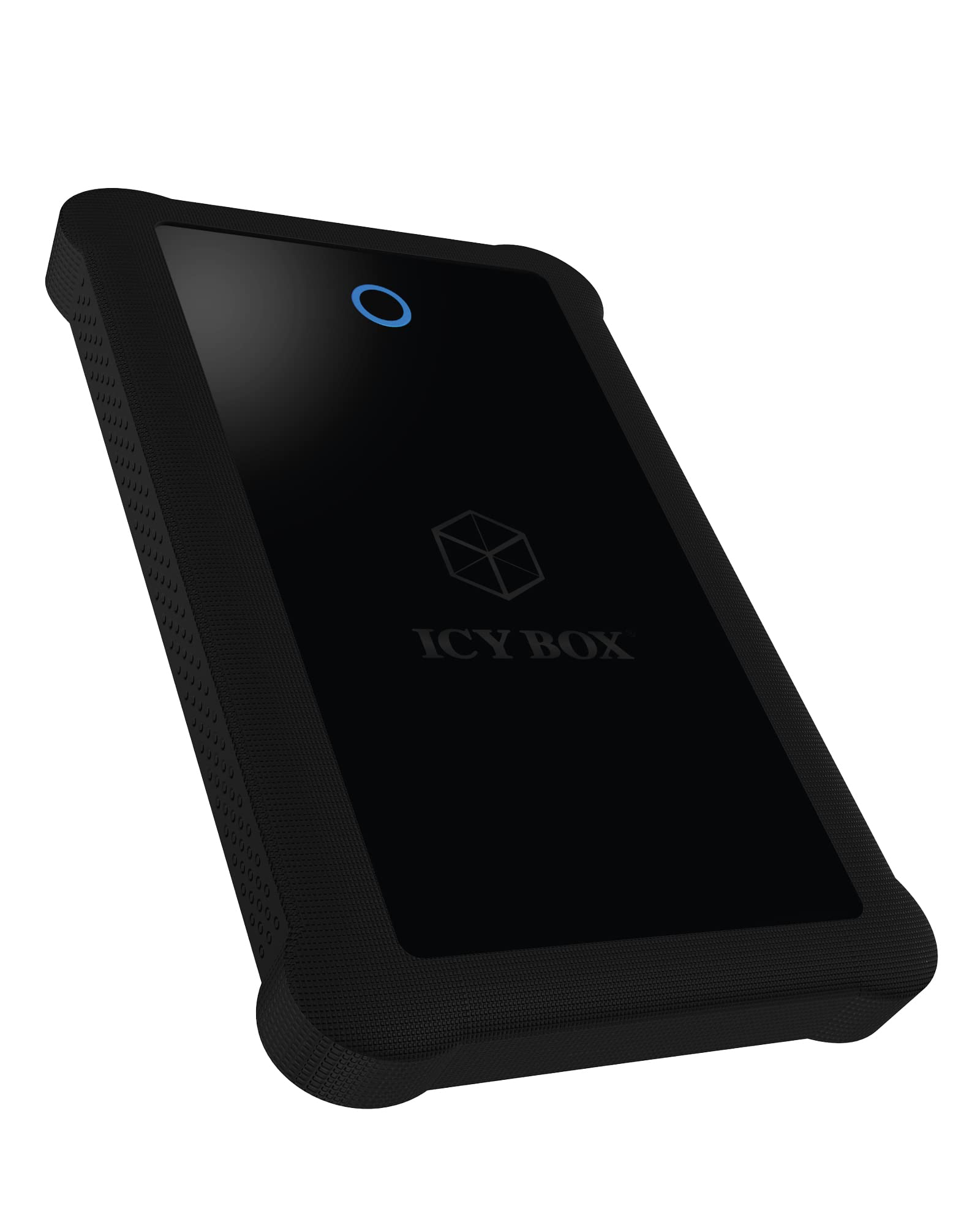 ICY BOXGEH. USB 3.0 2,5" SATA3 HDD/SSD -> PC/MAC Silikon sw Retail, Schwarz, ib-233u3-b