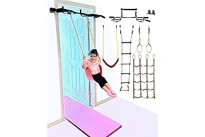 Kids Doorway Gym Swing Set 7 in 1 Indoor Playground Combo