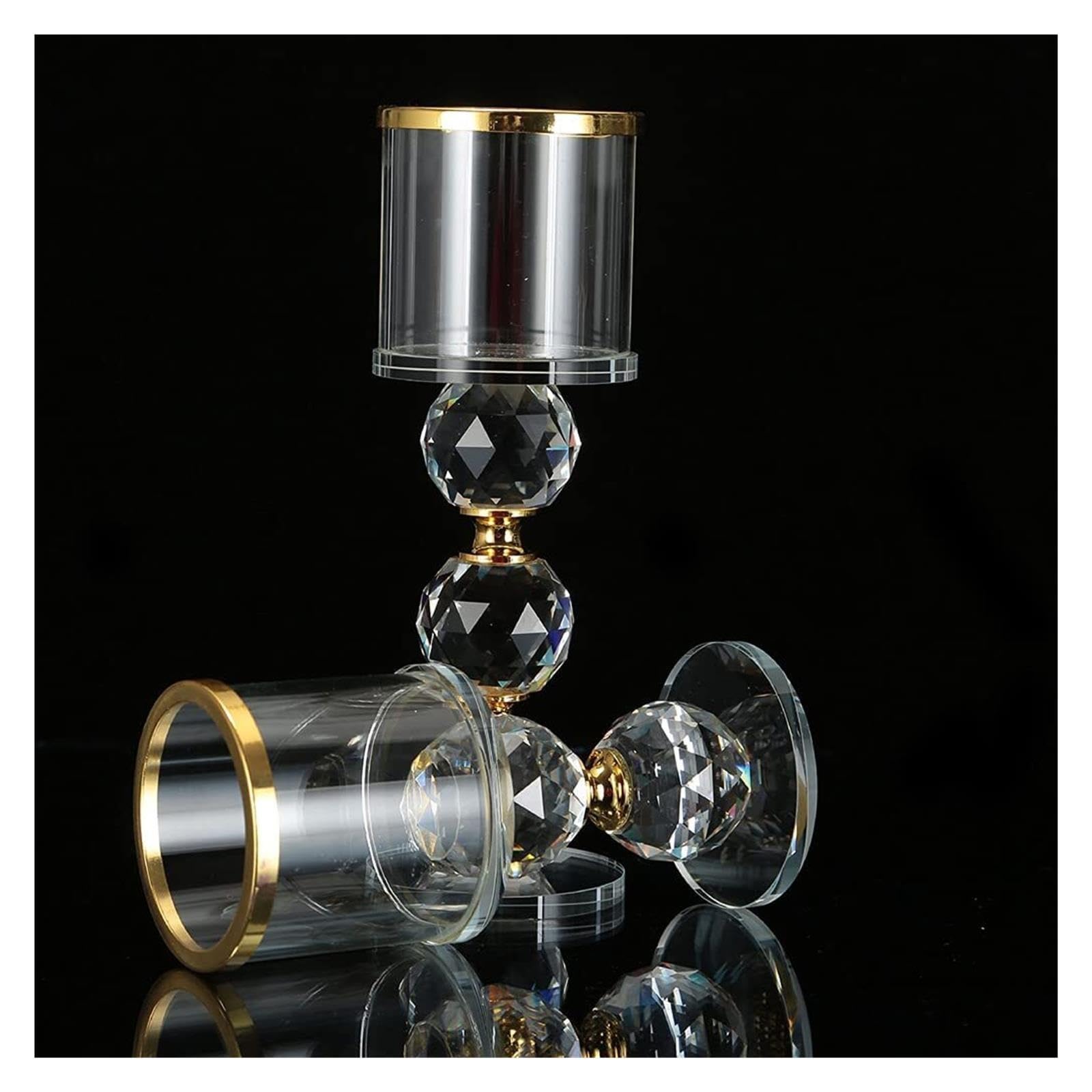 YOFAB Portavelas Candelabro for decoración de Mesa Candelero Natural Decoración del hogar