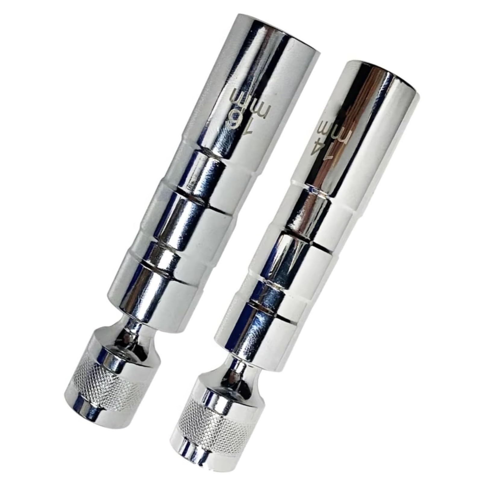 Zündkerzenschlüssel Satz 2Pcs 14mm 16mm Schwenk Für Zündkerze Sockel Entfernung Werkzeug Magnetische Funken Kerzen Sockel Installation Werkzeuge