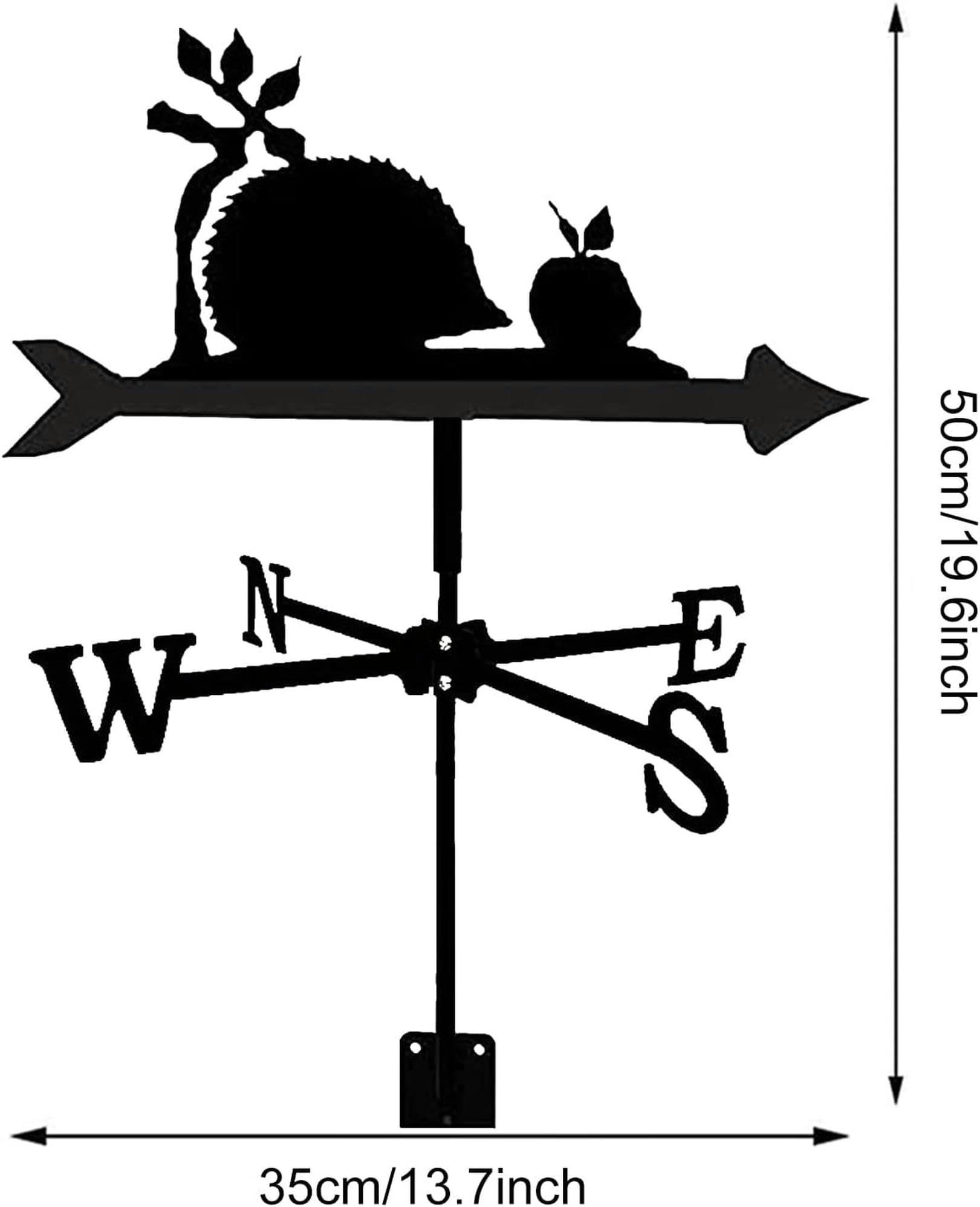 Weathervane Weather Vane Home Narzędzie pomiarowe Wiatrowskaz Retro Wskaźnik kierunku wiatru do dekoracji ogrodu na zewnątrz