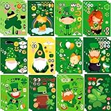 48 Sheets St. Patrick's Day Stickers, Make Your Own St Patricks Day Stickers Accessories for Decoration Game Party Favors Supplies
