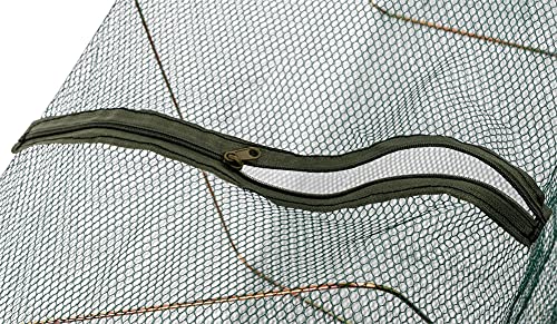 Foto von normani Köderfischreuse XXL Aalreuse 100 cm Krebsreuse Fischreuse Reuse Fischernetz mit Futternetz und 2 Öffnungen 100 cm x 28 cm x 28 cm