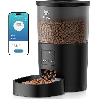 IMIPAW Automatic Cat Feeder 5G 2.4G WiFi Cat Food Automatic