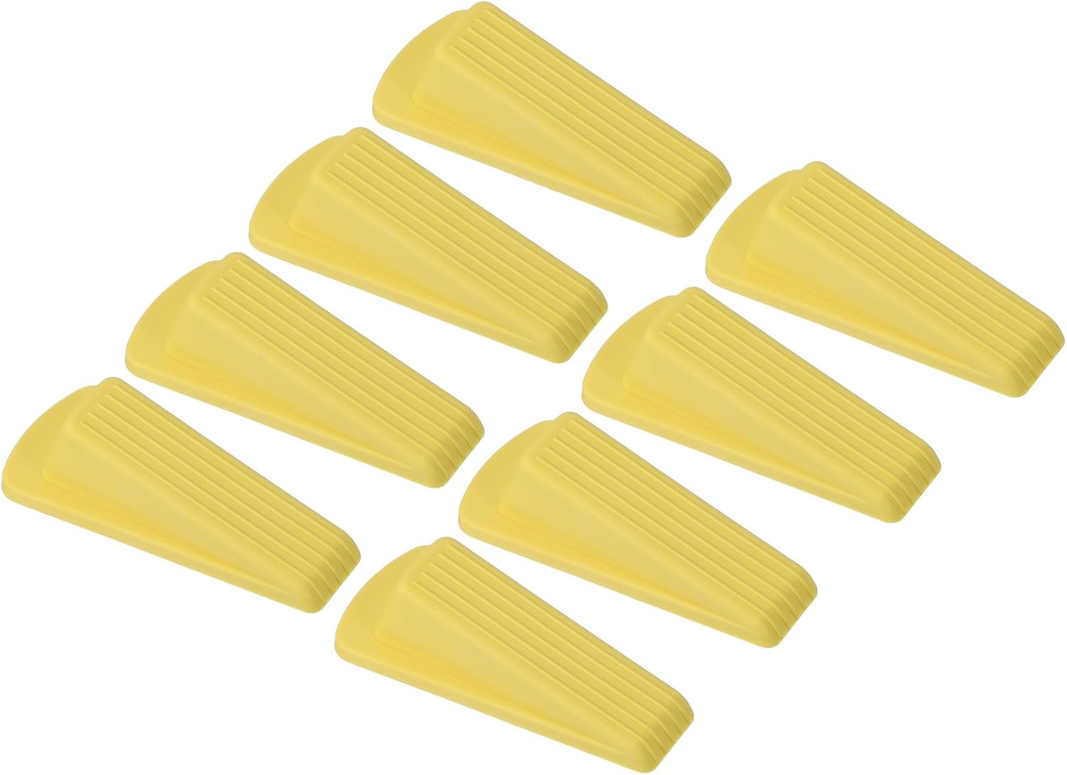 PATIKIL Door Stoppers for Bottom of Door, 12 Pack Sturdy Stackable Rubber Door Stopper Wedge for Tile Concrete Carpet Wood Heavy Duty Door, White