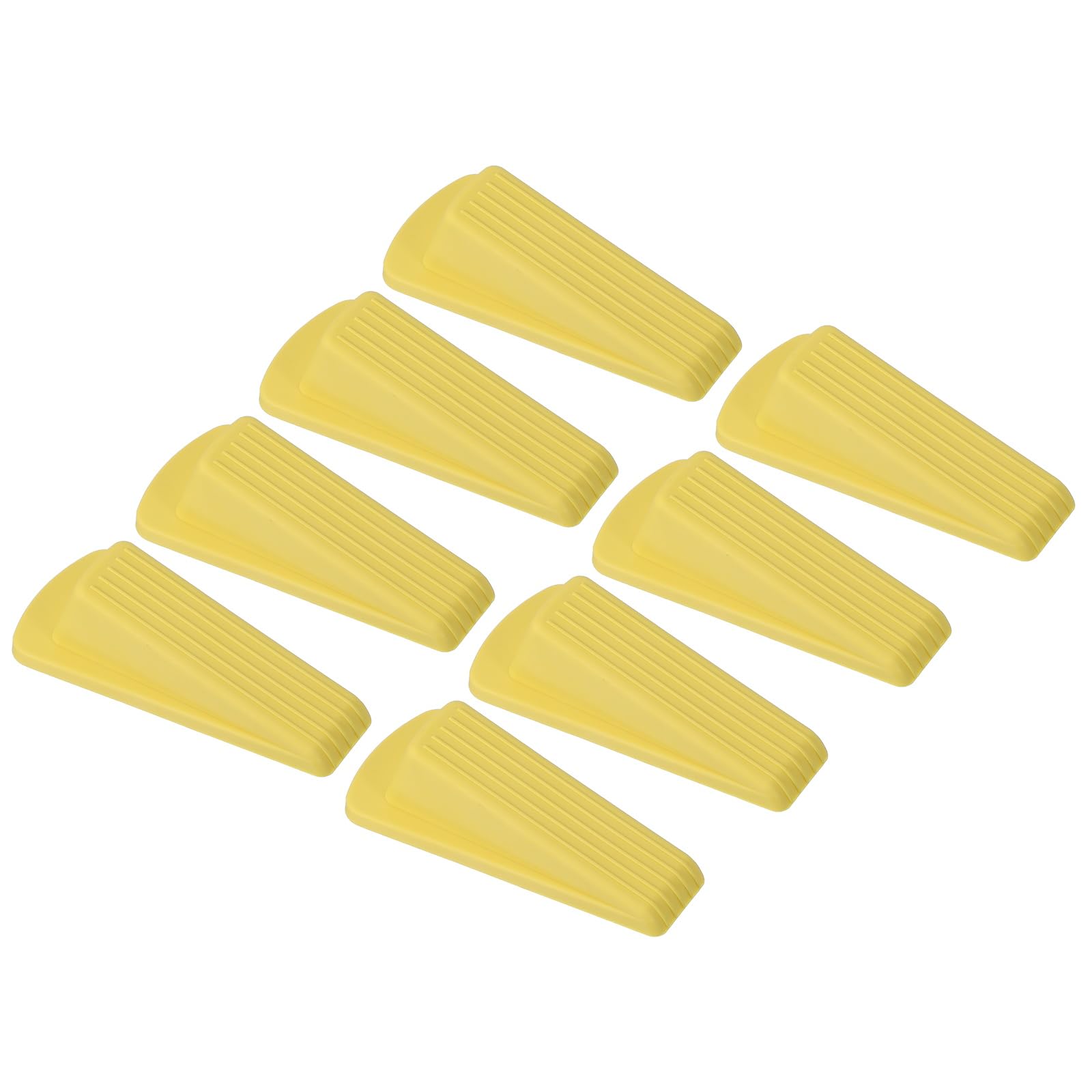 PATIKIL Door Stoppers for Bottom of Door 8 Pack Sturdy Stackable Rubber Door Stopper Wedge for Tile Concrete Carpet Wood Heavy Duty Door