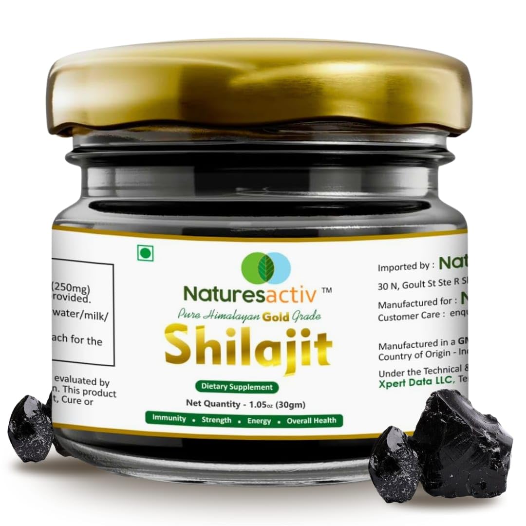 Pure Himalayan Shilajit Resin 30g, 120 Servings | Premium Gold Grade Shilajeet | Supports Energy, Immunity & Overall Health | No Added Sugar, Lab Tested
