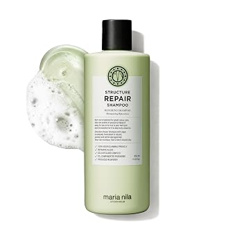 Maria Nila Structure Repair, Strengthening & Nourishing Shampoo For Damaged & Chemically Treated Hair, Algae Extract Rebuilds, Revitalizes & Repairs Hair, 100% Vegan & Sulfate/Paraben free