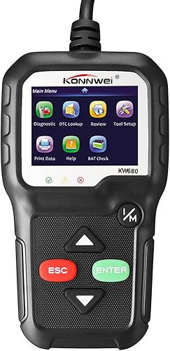 Diagnóstico de escaneo, ERYUE OBDII CAN Herramienta de diagnóstico para coche, lector de código de automóvil, KW680, herramienta de escaneo de luz