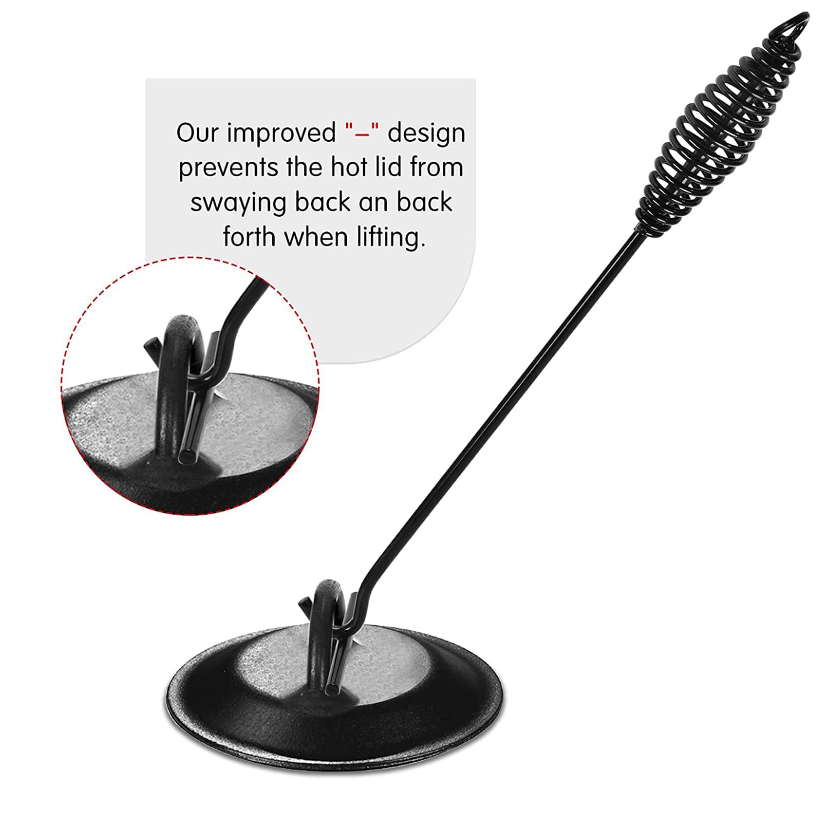 Ustensiles Cuisine Extérieure Kit Feu De Camp - Pince à Bûches 66 Cm, Support Couvercle Pliable, Lève-couvercle Fonte - Pour Four Hollandais, Camping, Extérieur Kit Accessoires Feu De Camp