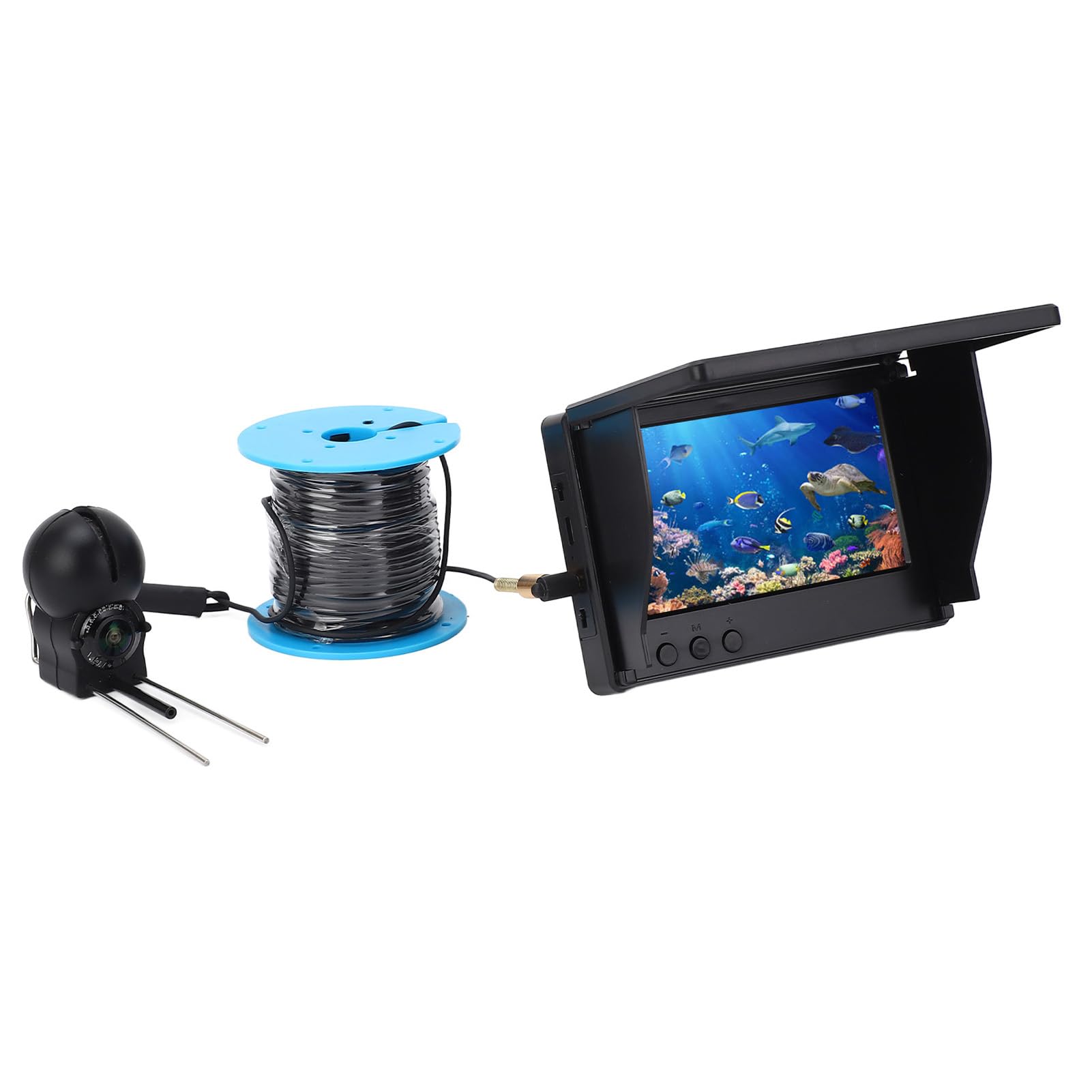 Underwater Fishing Camera, 1080P Wide Angle with 4.3in Screen Fishing Camera Underwater for