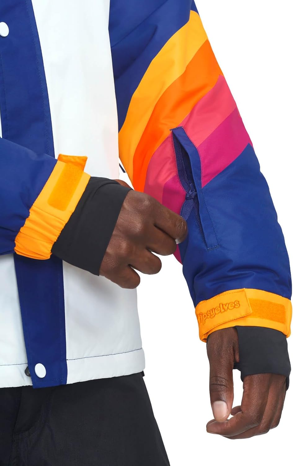 Tipsy Elves Ski Jackets for Men - Fun Colorful Apres Ski Outerwear Hooded Waterproof Snow Jackets for Adults - Image 3