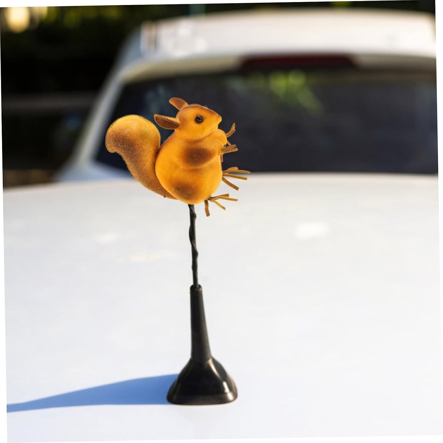 VOSAREA Squirrel Antenna Topper Cute Cartoon Design for Car Exterior Decoration Weatherproof Decorative Accessory Easy to Attach Antenna for Vehicles