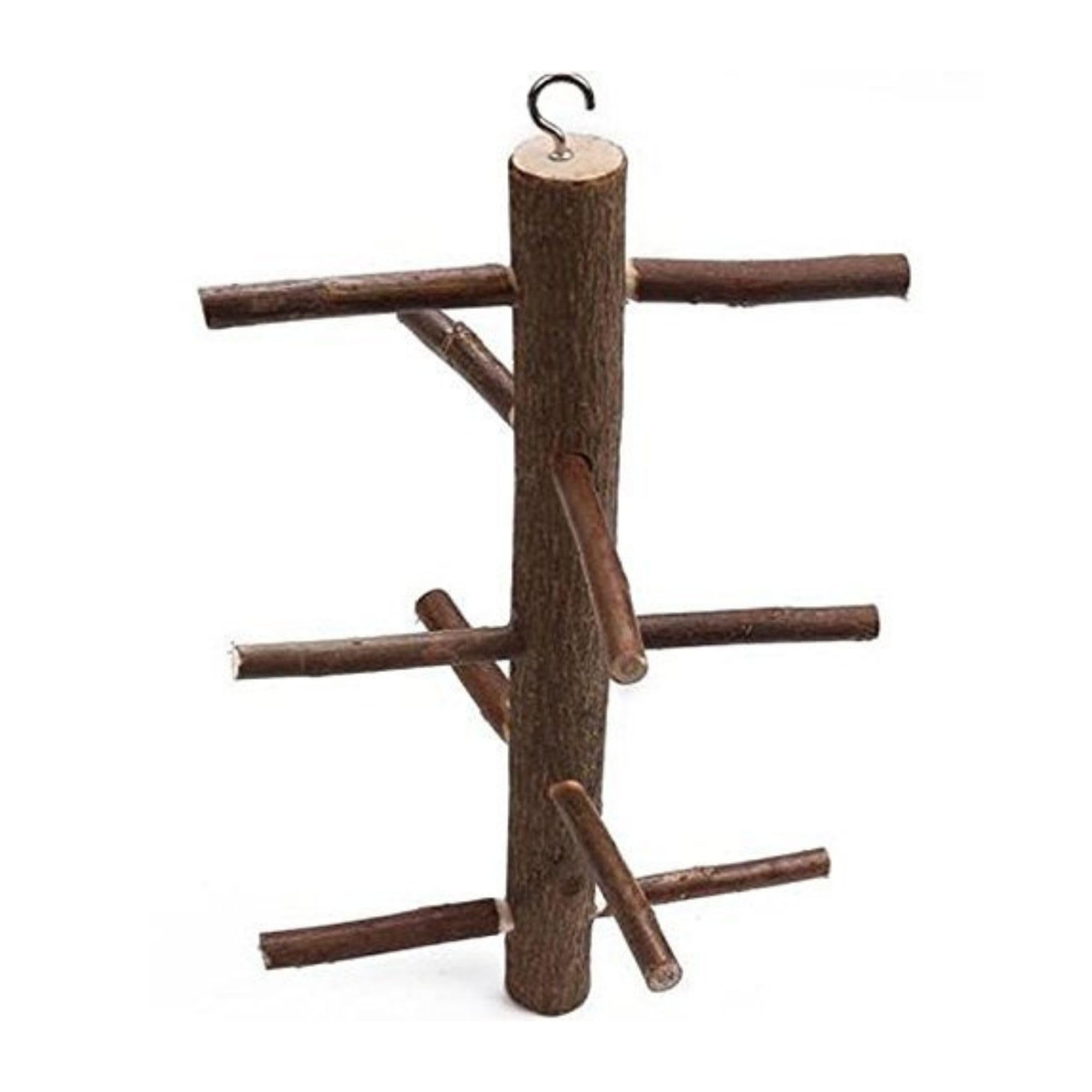 SS Organic Pet Bird Parrot Wooden Stand Perch Playground Platform,Cage Chew Playing Toy Lovely Pet Hanging Multi Branch Perch for Parrots (10 Inch x 8.5 Inch) (B0CJPT7C7J) Amazon Price History, Amazon Price Tracker