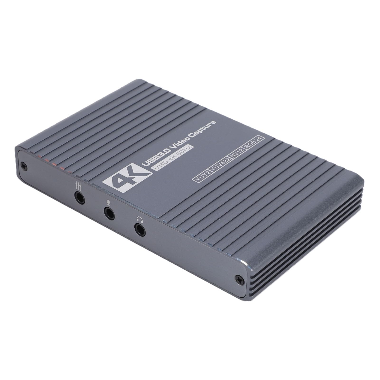 Jiawu Scheda Video, Scheda di Acquisizione Video USB 3.0 4K60FPS con Porte da 3,5 Mm e Uscita Loop Out per la Registrazione in Streaming di Giochi e Configurazioni a Doppio Schermo