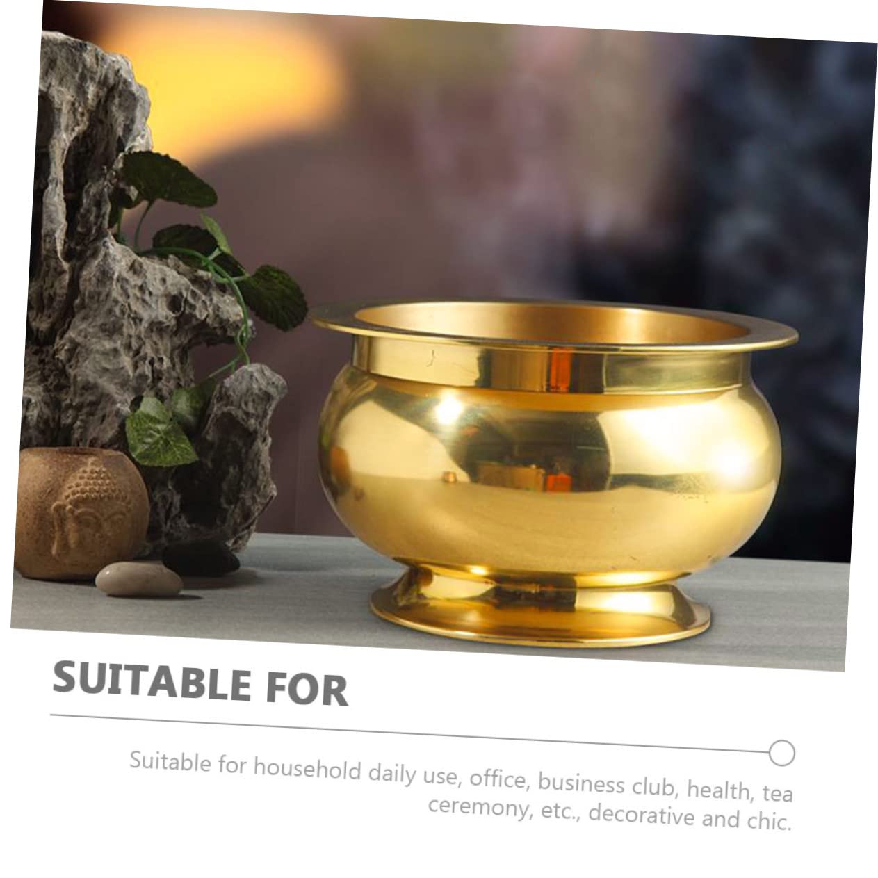 MAGICLULU Buddha-räuchergefäß Aus Kupfer Eleganter Duftbrenner Für Zuhause Tempel-räuchergefäß Als Dekoration Für Teezeremonien Und Religiöse Zwecke