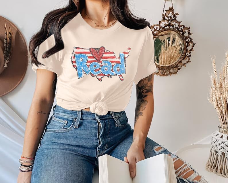 Reading Shirts for Women Books Day Shirt Funny Book Hat Tshirt Book Lover Short Sleeve Tees Reader Gift Tops - Image 5