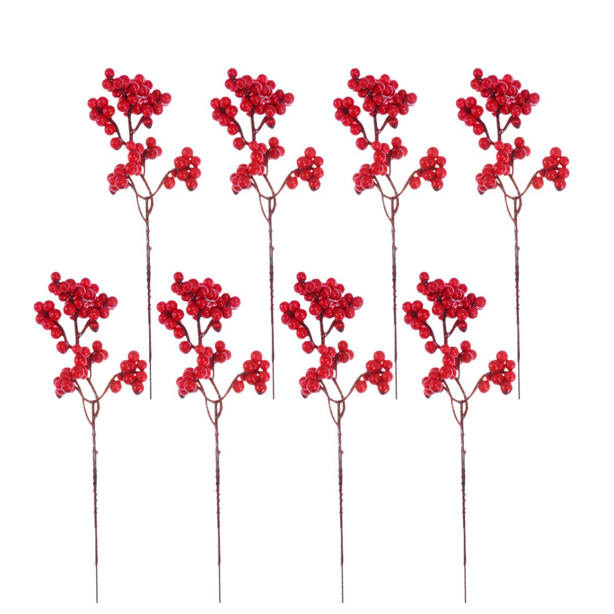 Homoyoyo 10pezzi Bouquet Artificiale di Bacche Decorazione per Feste Natalizie e Matrimoni di Bacche Artificiali per Centrotavola e Composizioni Fai da Te