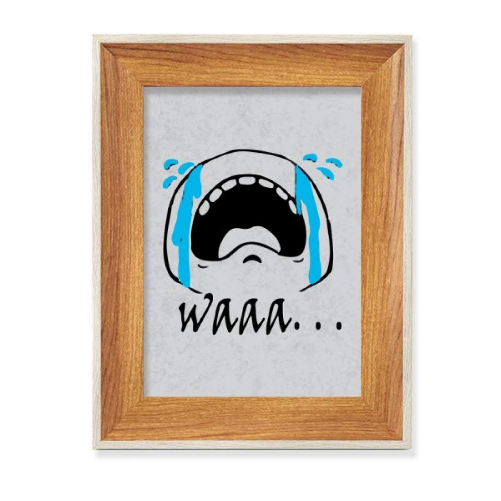 Cadre de photo en bois de bureau noir mignon bavarder smiley pour peinture