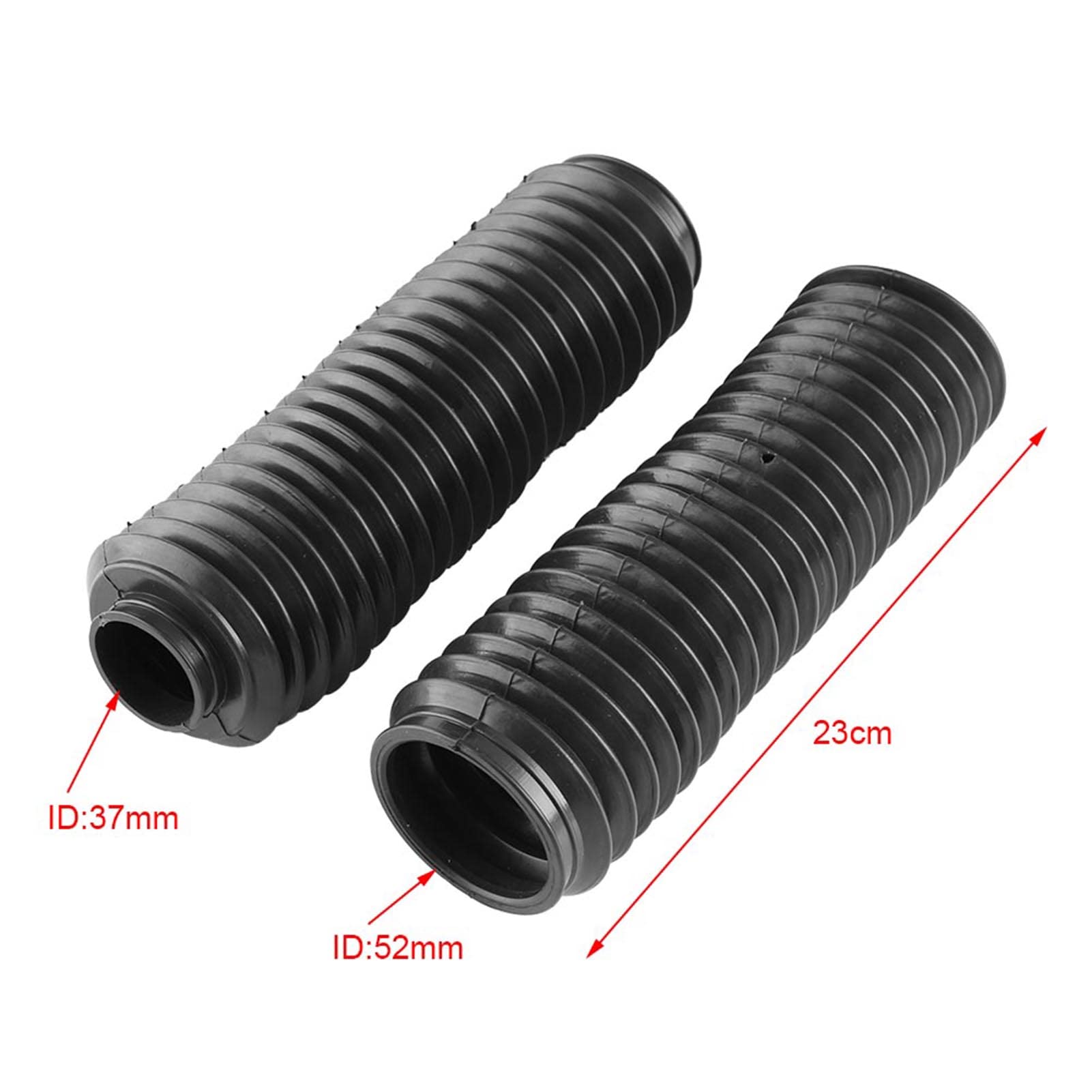 Yctze per Soffietto Forcella Moto Copertura Forcella Anteriore Moto Protector Ghette Gators Boot Shock, Forcella Moto Tubi di Gomma Stivali Manica Copertura Shock per CQR per Dirt Bike