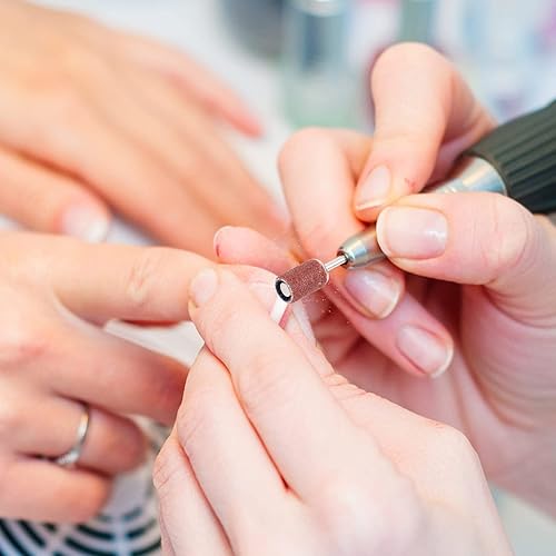 Miniatura 2 de Difenni Bandas de lijado para taladro de uñas, bandas de lijado de uñas, 210 bandas de lijado gruesas #80#150#240 con broca de mandril de 332