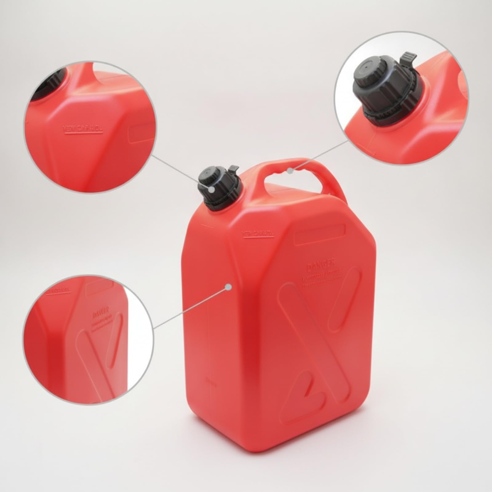 Tanica di Carburante in HDPE Serbatoio Del Carburante Robusto Contenitore per Automobilisti, Garage , 10L