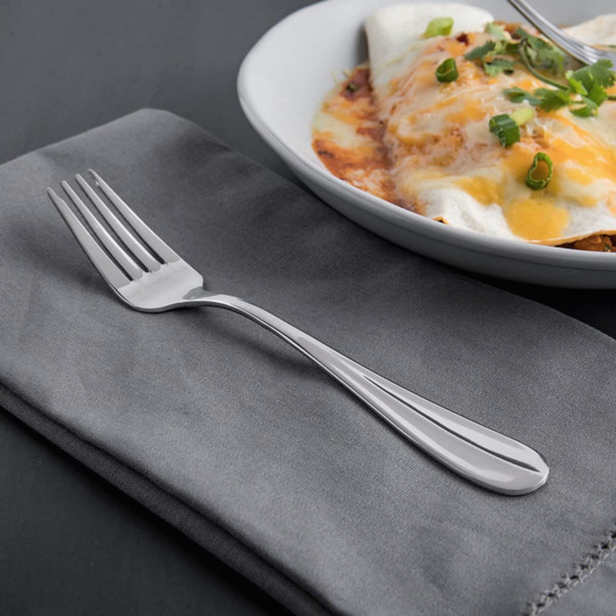 TrueCraftware- Diamond Stainless Steel Salad Fork Set of 12- Stainless Steel Flatware Silverware Cutlery Kitchen Tableware Set for Home Restaurant Flatware Forks Silverware Salad Fork Cake Dessert