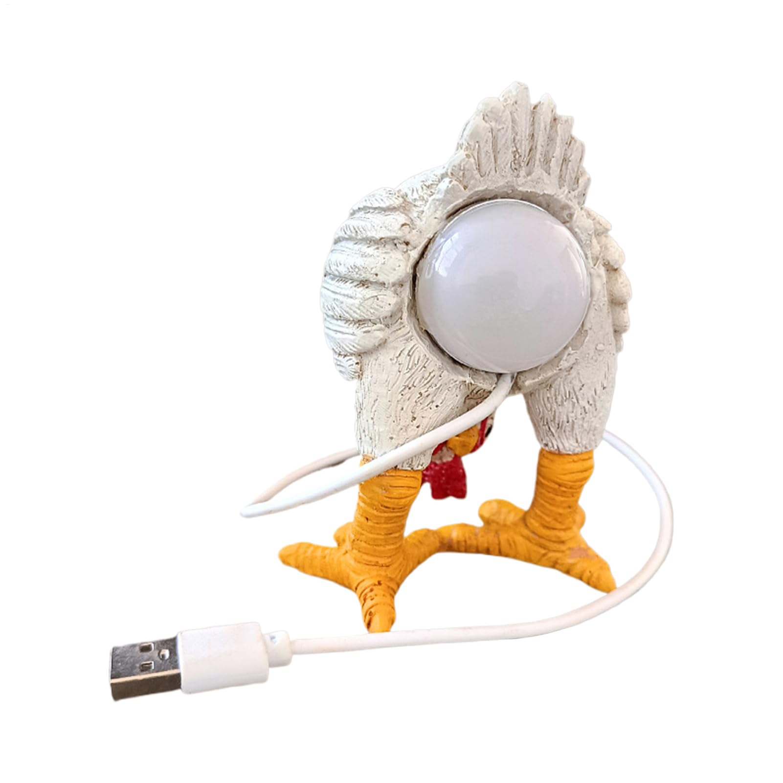 Poupangke Chicken Lamp Laying Egg | Led Egg Night Light | Resin Hilarious Nightlight Home Decor for Easter Christmas Birthdays Thanksgiving