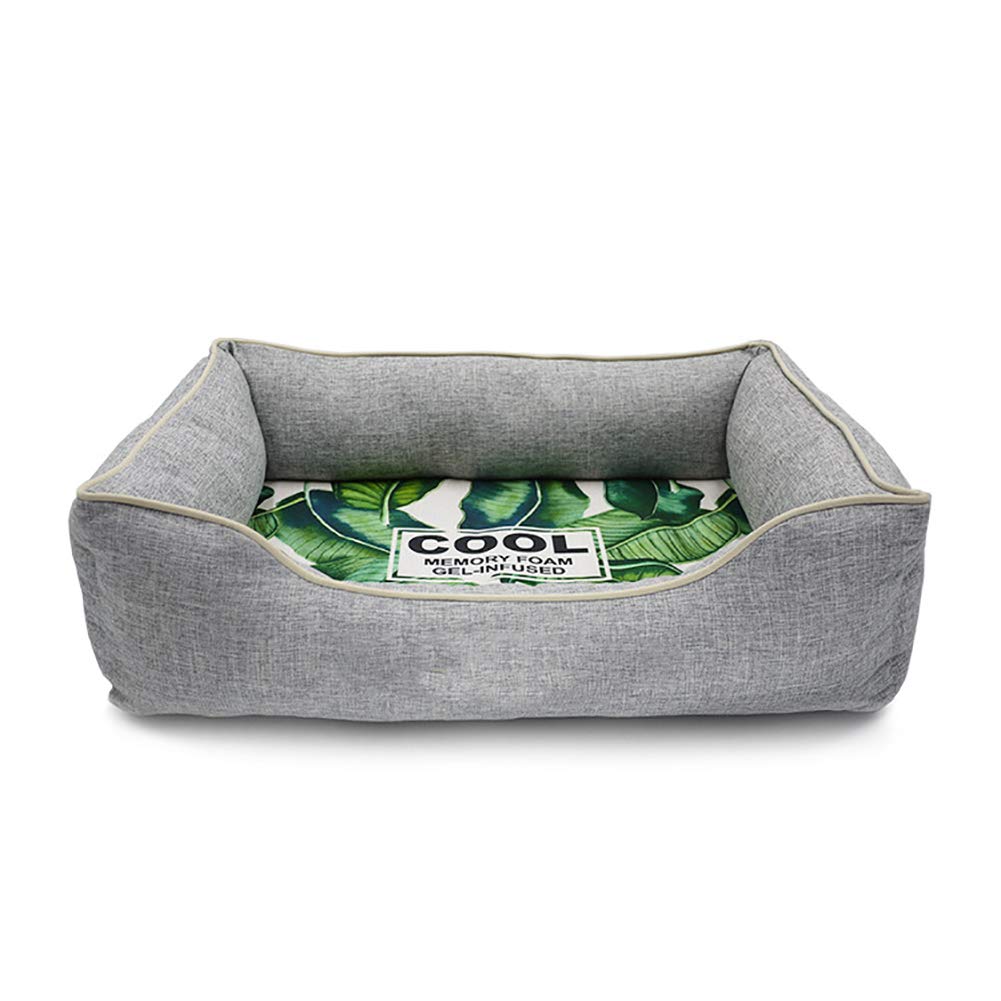 Lit pour animaux qui transpirent nid mémoire de forme déhoussable été hiver S