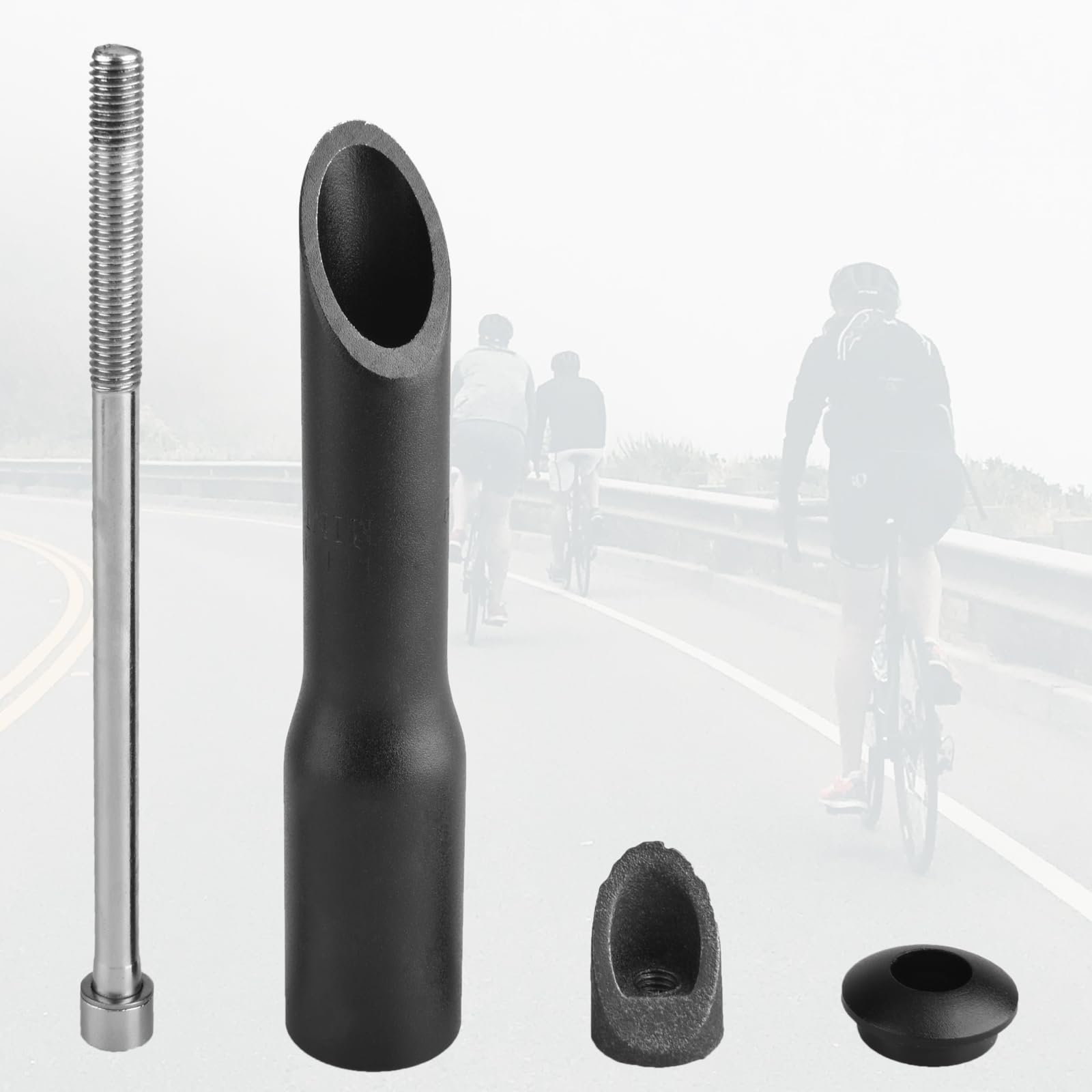TRIWONDER Przedłużenie kierownicy rowerowej 150 mm, uchwyt widelca 22,2 mm / 25,4 mm, podwyższenie/podnoszenie kierownicy do MTB rower wyścigowy miejski i szosowy