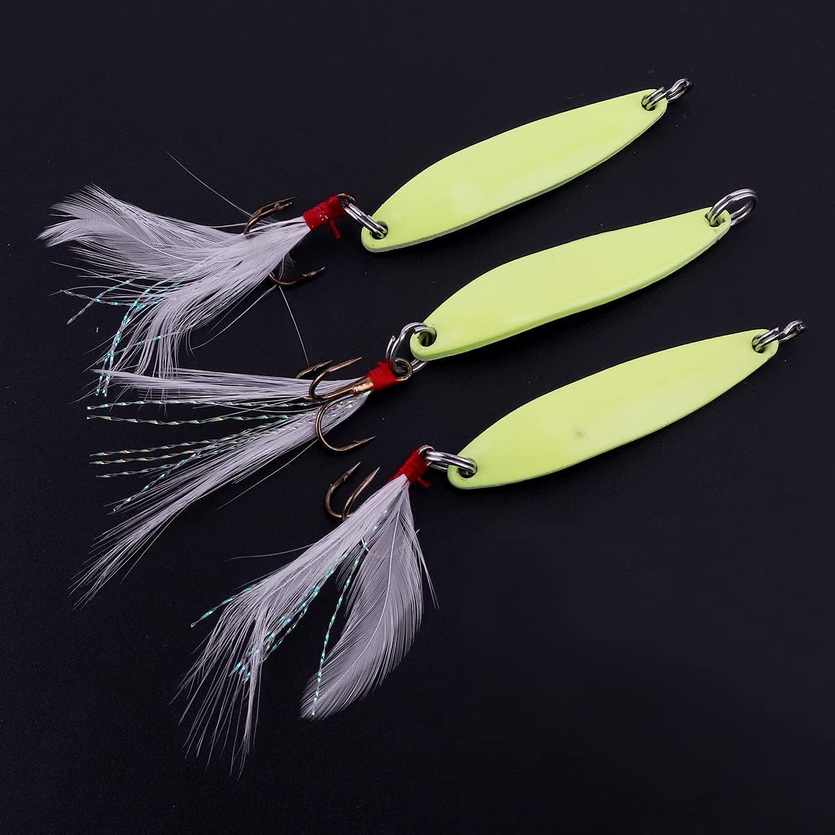 OriGlam Metal Jigs & Glow Jigging Spoons - Luminous Hard Baits for Spinning Lures