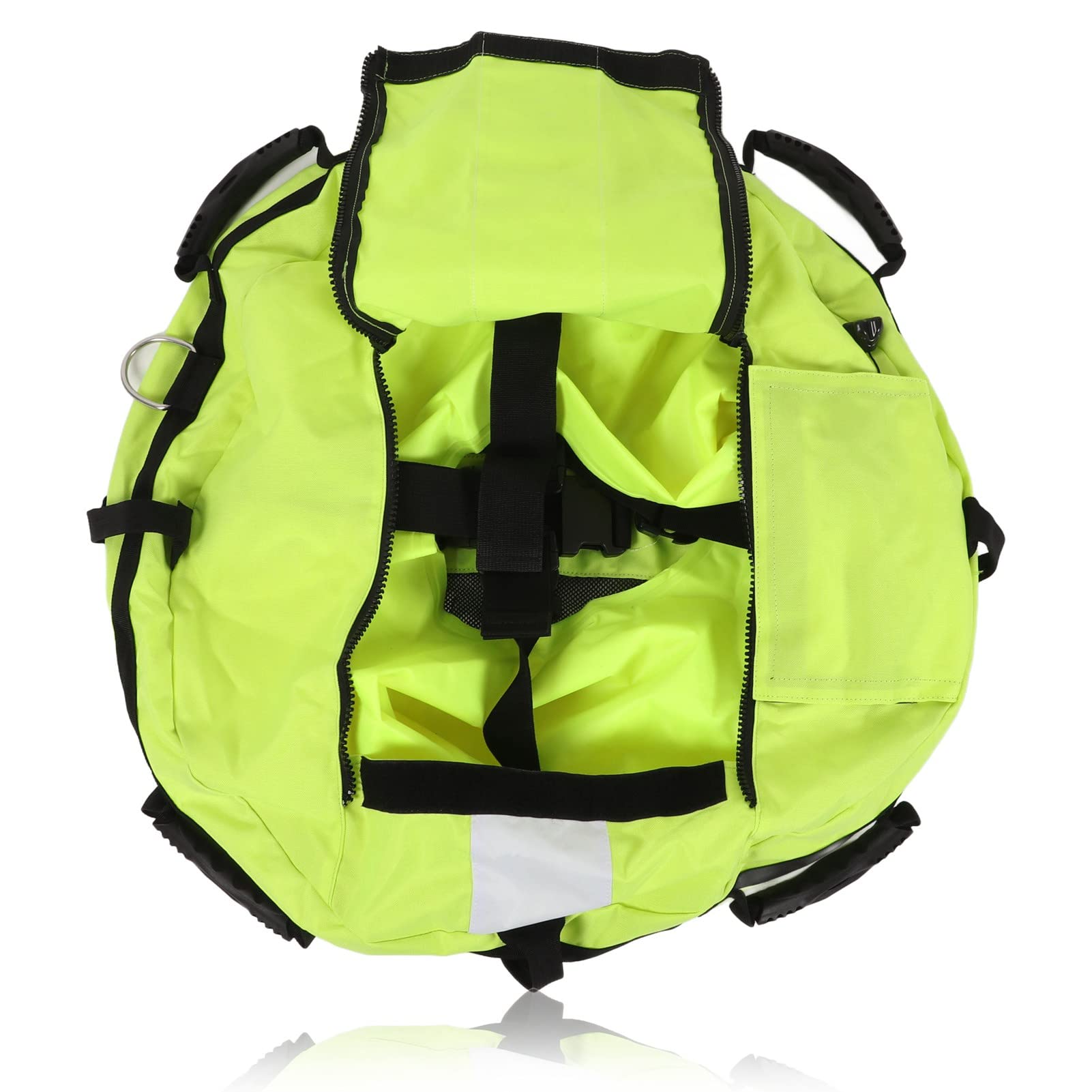 Freediving Pływająca piłka Nylonowy pęcherz do nurkowania Boi Marker Duży fluorescencyjny żółty zamek błyskawiczny