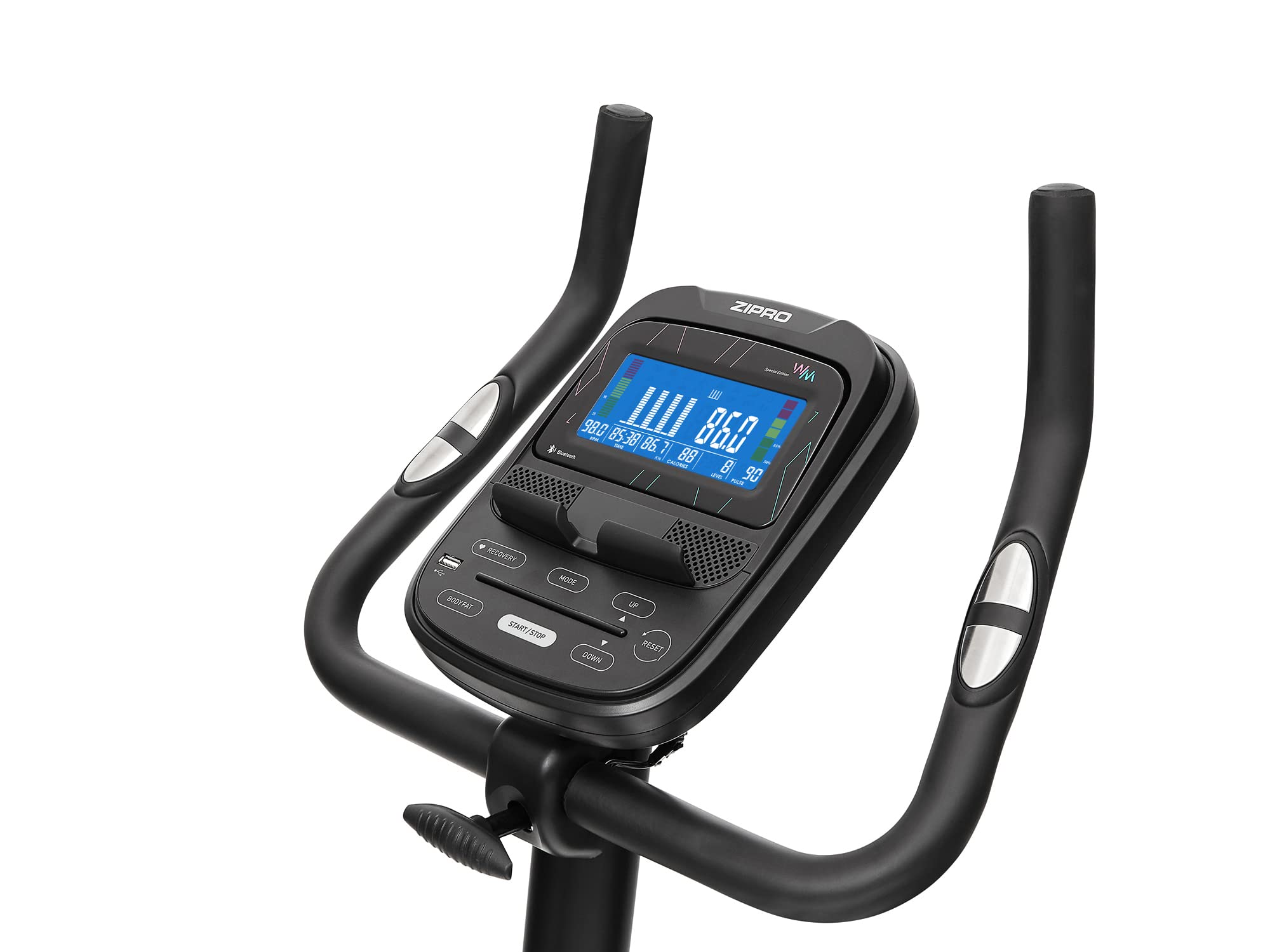 Zipro Vélo d'appartement Flame, Ergomètre Fitness, Vélo d'appartement magnétique, Ergomètre jusqu'à 150 kg, Vélo d'intérieur, Vélo d'entraînement à domicile, Vélo ergomètre filaire