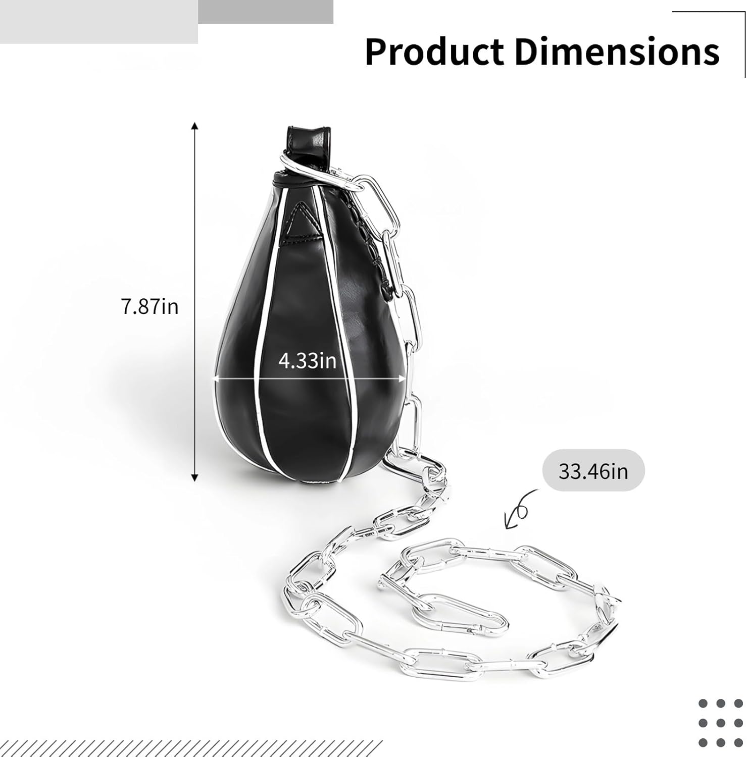 Pro Boxing Double End Speed Ball with Adjustable Chain, Pu Leather Reflex Punching Bag, and Striking Ball for MMA Hand-Eye Speed Training