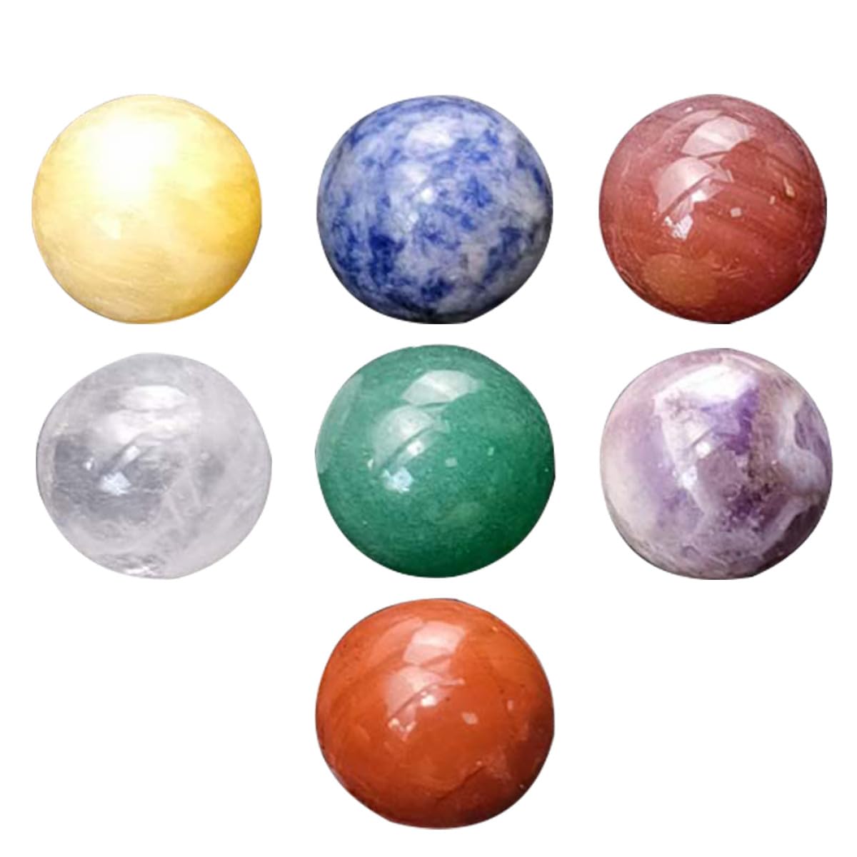Piedras naturales detalladas en pack de 7 unidades para regalar en inauguraciones de casa y Navidad 1