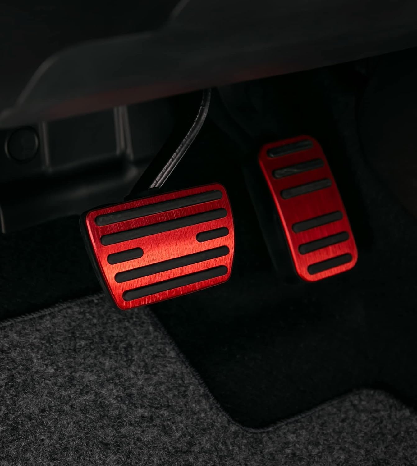 CKE Compatible with Honda Civic CRV Odyssey Pilot Passport Ridgeline Insight Accessories Sporty Car Pedals Foot Pedal Covers Brake and Accelerator Pedal Pads -Red