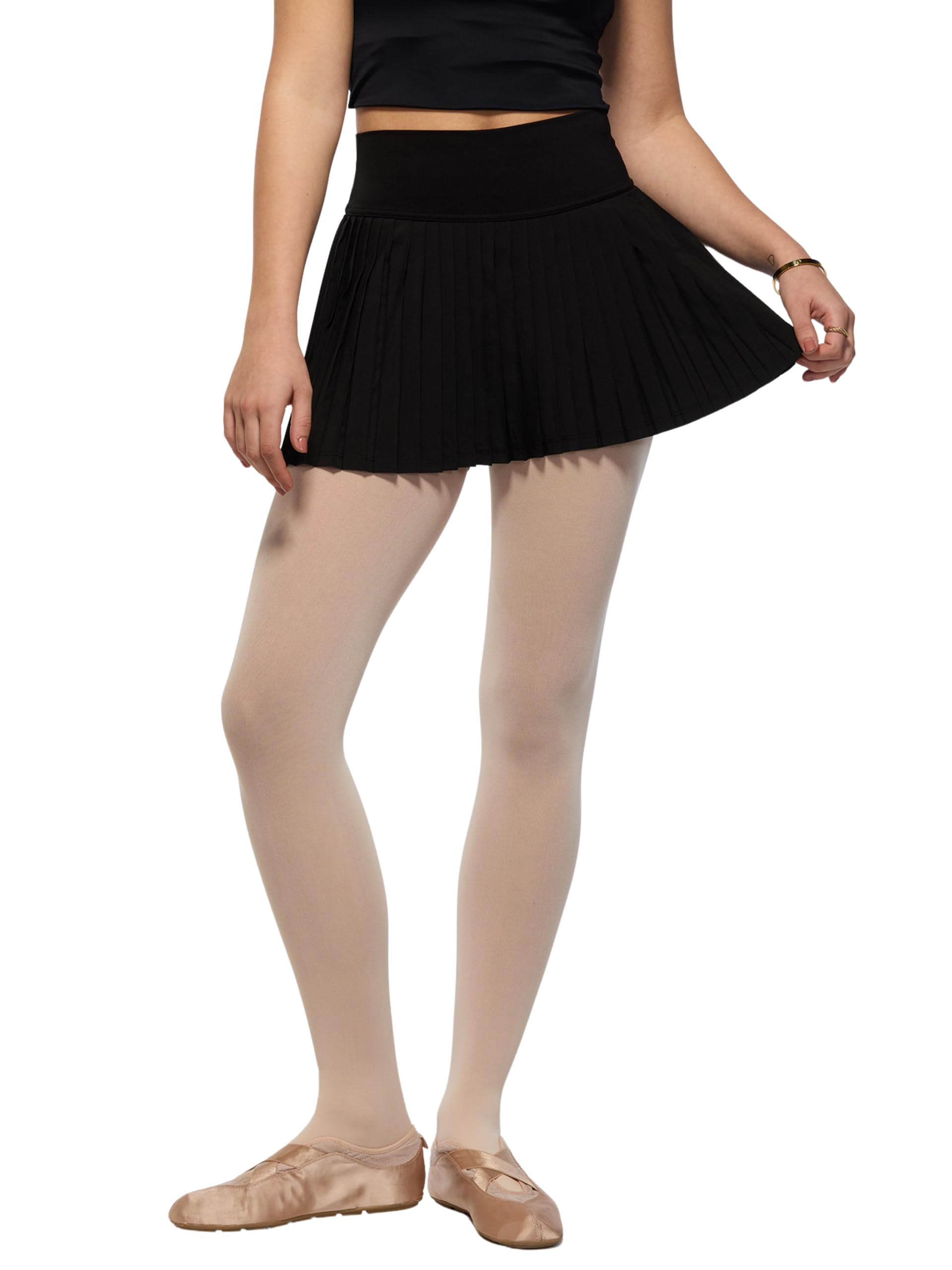 cava Plie Pleated Skort for Women | High-Waist Athletic Skort with Built-in Shorts & Pockets | Sweat-Wicking Activewear-picture-31