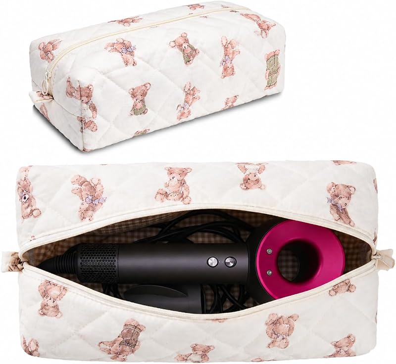 Necessaire de viagem para ferramentas de cabelo idoltimes Bear2 com zíper