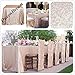 QueenDream 60x102" Sequin Tablecloth - Champagne Blush