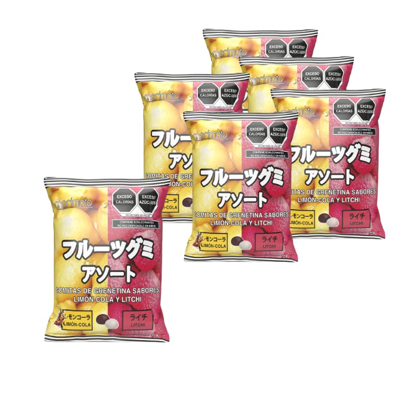 6 Pack Gomitas Orientales Limón-Cola Y Litchi, 120 Gramos c/u